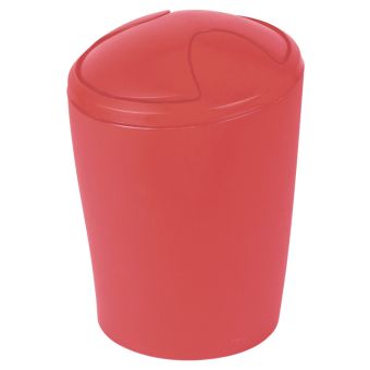 Abfalleimer Spirella Move - frosty red - 5 Liter - Top-Produkte: Wäschekörbe, Duschvorhänge, WC-Deckel, Seifenspender, Duschbrausen, Badezimmerteppiche & mehr - Top-Marken: Spirella, Laufen, Diaqua, Grohe, Kleine Wolke & Co. - Fehr Badshop Schweiz