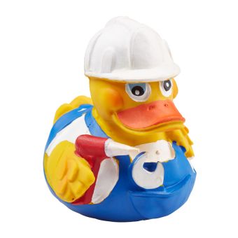 Badeente Diaqua Handwerker aus Naturkautschuk - Top-Produkte: Wäschekörbe, Duschvorhänge, WC-Deckel, Seifenspender, Duschbrausen, Badezimmerteppiche & mehr - Top-Marken: Spirella, Laufen, Diaqua, Grohe, Geberit , Kleine Wolke & Co. - Fehr Badshop Schweiz