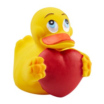 Badeente Diaqua mit Herz aus Naturkautschuk - Top-Produkte: Wäschekörbe, Duschvorhänge, WC-Deckel, Seifenspender, Duschbrausen, Badezimmerteppiche & mehr - Top-Marken: Spirella, Laufen, Diaqua, Grohe, Geberit , Kleine Wolke & Co. - Fehr Badshop Schweiz