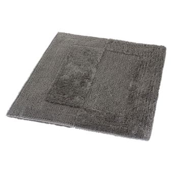 Badteppich Kleine Wolke Eco Living Havanna, mit Wendeoptik - schiefer - 55 x 65 cm - Top-Produkte: Wäschekörbe, WC-Deckel, Duschvorhänge, Duschbrausen & mehr - Marken: Spirella, Sanilo, Wenko, Hansgrohe, Geberit & Co. - Fehr Badshop Schweiz