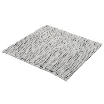 Badteppich Kleine Wolke Eco Living Sway - platin - 60 x 60 cm - Top-Produkte: Wäschekörbe, WC-Deckel, Duschvorhänge, Duschbrausen, Schminkspiegel & mehr - Marken: Spirella, Wenko, Sanilo, Hansgrohe, Geberit, Diaqua, Laufen & Co. - Fehr Badshop Schweiz