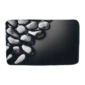 Badematte Sanilo Hot Stones - dunkelgrau - 70 x 110 cm - Top-Produkte: Wäschekörbe, WC-Deckel, Duschvorhänge, Duschbrausen, Badezimmerteppiche & mehr - Marken: Spirella, Wenko, Hansgrohe, Geberit, Kleine Wolke, Diaqua, Laufen & Co. - Fehr Badshop Schweiz