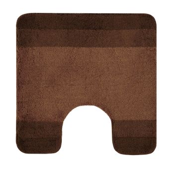 Badteppich Spirella Balance mit WC-Ausschnitt Spirella - brown - 55 x 55 cm - Top-Produkte: Wäschekörbe, WC-Deckel, WC-Bürsten, Duschbrausen, Badteppiche & mehr - Top-Marken: Kleine Wolke, Wenko, Hansgrohe, Geberit, Laufen & Co. - Fehr Badshop Schweiz