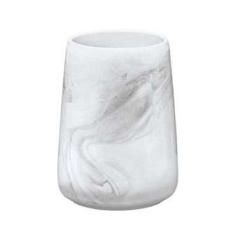 Mundspülbecher Kleine Wolke Marble aus Steinzeug - Top-Produkte: Wäschekörbe, Duschvorhänge, WC-Deckel, Seifenspender, Duschbrausen, Badezimmerteppiche & mehr - Top-Marken: Spirella, Laufen, Diaqua, Grohe, Kleine Wolke & Co. - Fehr Badshop Schweiz