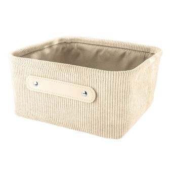 Aufbewahrungsbox Kleine Wolke Bedford M - beige - Top-Produkte: Wäschekörbe, WC-Bürsten, Duschvorhänge, Seifenspender, Duschbrausen, Badteppiche - Marken: Spirella, Diaqua, Grohe, Geberit & Co. - Fehr Badshop Schweiz