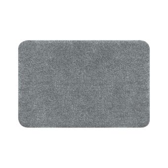Badteppich Spirella Brizzolo Grau 55x65 cm – flauschiger, melierter Flor, rutschfest und komfortabel für gemütliche Wohlfühlmomente im Badezimmer - Fehr Badshop Schweiz