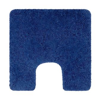 Badteppich mit WC-Ausschnitt Spirella Highland superflauschig - marine - 55 x 55 cm - Fehr Badshop Schweiz