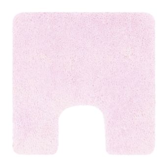 Badteppich mit WC-Ausschnitt Spirella Highland (superflauschig) - light-pink - 55 x 55 cm - Top-Produkte: Wäschekörbe, WC-Deckel, WC-Bürsten, Badezimmerteppiche & mehr - Top-Marken: Kleine Wolke, Wenko, Hansgrohe, Geberit, Laufen & Co. - Fehr Badshop Schw