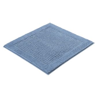 Badteppich Kleine Wolke Net - stahlblau - 60 x 60 cm - Top-Produkte: Wäschekörbe, WC-Deckel, Duschvorhänge, Duschbrausen, Badezimmerteppiche & mehr - Marken: Spirella, Wenko, Hansgrohe, Geberit, Diaqua, Laufen & Co. - Fehr Badshop Schweiz