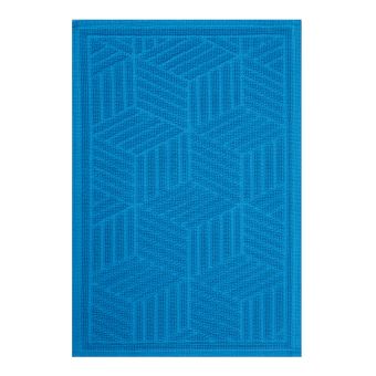 Badteppich Spirella Cubo - blue - 50 x 80 cm - Top-Produkte: Wäschekörbe, WC-Deckel, WC-Bürsten, Duschbrausen, Badezimmerteppiche & mehr - Marken: Kleine Wolke, Sanilo, Wenko, Hansgrohe, Geberit, Laufen, Diaqua, Neoperl & Co - Fehr Badshop Schweiz