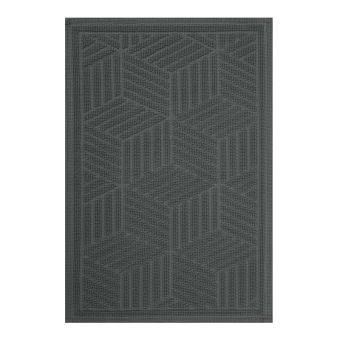 Badteppich Spirella Cubo - grey - 50 x 80 cm - Top-Produkte: Wäschekörbe, Duschvorhänge, WC-Deckel, Seifenspender, Duschbrausen, Badezimmerteppiche & mehr - Top-Marken: Spirella, Laufen, Diaqua, Grohe, Geberit , Kleine Wolke & Co. - Fehr Badshop Schweiz