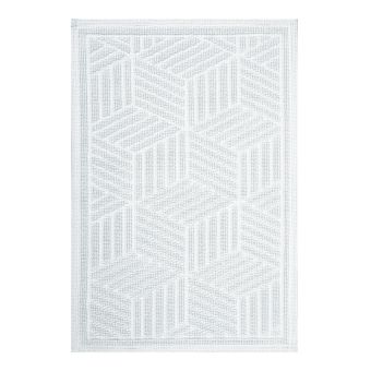 Badteppich Spirella Cubo - white - 50 x 80 cm - Top-Produkte: Wäschekörbe, Duschvorhänge, WC-Deckel, Seifenspender, Duschbrausen, Badezimmerteppiche & mehr - Top-Marken: Spirella, Laufen, Diaqua, Grohe, Geberit , Kleine Wolke & Co. - Fehr Badshop Schweiz
