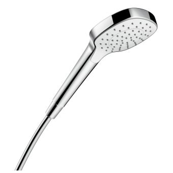 Hansgrohe Handbrause Croma Select E 1jet, weiss/chrom - Top-Produkte: Wäschekörbe, Duschvorhänge, WC-Deckel, Seifenspender, Duschbrausen, Badezimmerteppiche & mehr - Top-Marken: Spirella, Laufen, Diaqua, Grohe, Kleine Wolke & Co. - Fehr Badshop Schweiz