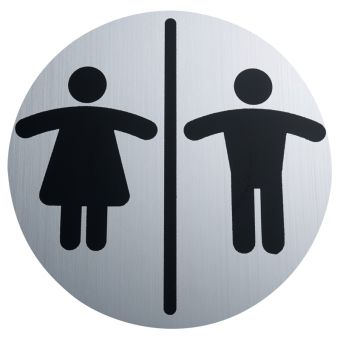 Türschild Diaqua Frau & Mann - matt gebürstet - Top-Produkte: Wäschekörbe, Duschvorhänge, WC-Deckel, Seifenspender, Duschbrausen, Badezimmerteppiche & mehr - Top-Marken: Spirella, Laufen, Diaqua, Grohe, Geberit , Kleine Wolke & Co. - Fehr Badshop Schweiz