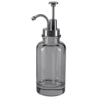 Seifenspender Spirella Yoko aus Glas - Top-Produkte: Wäschekörbe, Duschvorhänge, WC-Deckel, Seifenspender, Duschbrausen, Badezimmerteppiche & mehr - Top-Marken: Spirella, Laufen, Diaqua, Hansgrohe, Geberit , Kleine Wolke & Co. - Fehr Badshop Schweiz