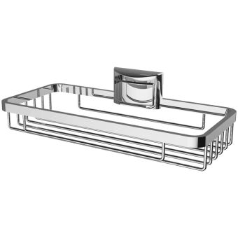 Drahtseifenhalter Bodenschatz Chic96 zum Schrauben, aus Messing verchromt - Top-Produkte: Wäschekörbe, Duschvorhänge, WC-Deckel, Seifenspender, Duschbrausen, Badteppiche & mehr - Top-Marken: Spirella, Laufen, Diaqua, Grohe & Co. - Fehr Badshop Schweiz