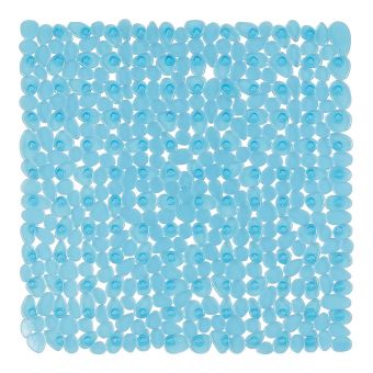 Duschwanneneinlage Spirella Riverstone - hellblau - 54 x 54 cm - Top-Produkte: Wäschekörbe, WC-Deckel, WC-Bürsten, Duschbrausen, Duschvorhänge, Badteppiche & mehr - Top-Marken: Kleine Wolke, Wenko, Grohe, Geberit, Laufen & Co. - Fehr Badshop Schweiz