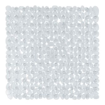 Duschwanneneinlage Spirella Riverstone - transparent - 54 x 54 cm - Top-Produkte: Wäschekörbe, WC-Deckel, WC-Bürsten, Duschbrausen, Badezimmerteppiche & mehr - Top-Marken: Kleine Wolke, Wenko, Hansgrohe, Geberit, Laufen & Co. - Fehr Badshop Schweiz