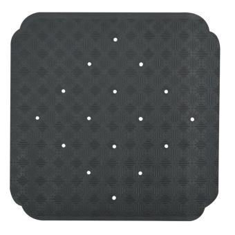 Duschwanneneinlage Spirella Ruby in Dunkelgrau - 53 x 53 cm - rutschfest aus Natur-Kautschuk - Fehr Badshop Schweiz