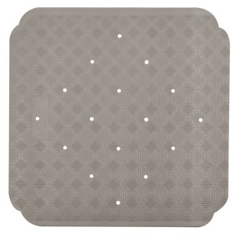 Duschwanneneinlage Spirella Ruby in Taupe - 53 x 53 cm - rutschfest aus Natur-Kautschuk - Fehr Badshop Schweiz