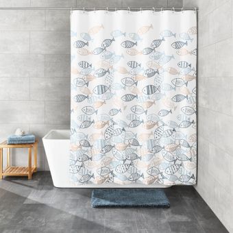 Textil-Duschvorhang Kleine Wolke Sardinas - 180 x 200 cm