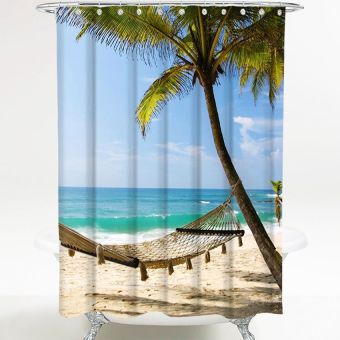 Sanilo Duschvorhang Holiday - Anti-Schimmel-Effekt - 180 x 200 cm - Top-Produkte: Wäschekörbe, WC-Deckel, Duschvorhänge, Duschbrausen, Badezimmerteppiche & mehr - Marken: Spirella, Wenko, Hansgrohe, Geberit, Laufen & Co. - Fehr Badshop Schweiz