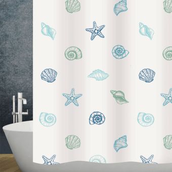 Diaqua Duschvorhang Mare - 180 x 200 cm - Top-Produkte: Wäschekörbe, WC-Deckel, Duschvorhänge, Duschbrausen, Badezimmerteppiche & mehr - Marken: Spirella, Sanilo, Wenko, Hansgrohe, Geberit, Kleine Wolke, Laufen & Co. - Fehr Badshop Schweiz