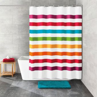 Textil-Duschvorhang Kleine Wolke Select - 180 x 200 cm - Top-Produkte: Wäschekörbe, WC-Deckel, Duschvorhänge, Duschbrausen, Badezimmerteppiche & mehr - Marken: Spirella, Sanilo, Wenko, Hansgrohe, Geberit, Diaqua, Laufen & Co. - Fehr Badshop Schweiz