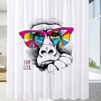 Textil-Duschvorhang Sanilo Stay Cool - Anti-Schimmel-Effekt - 180 x 200 cm - Top-Produkte: Wäschekörbe, WC-Deckel, Duschvorhänge, Duschbrausen, Badteppiche & mehr - Marken: Kleine Wolke, Hansgrohe, Geberit, Laufen, Spirella & Co. - Fehr Badshop Schweiz