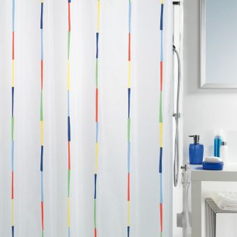Textil-Duschvorhang Spirella Dario - 180 x 200 cm - Produkte: Wäschekörbe, WC-Deckel, Duschbrausen, Duschvorhänge, WC-Bürsten, Badezimmerteppiche, Badmöbel & mehr - Marken: Spirella, Wenko, Laufen, Sanilo, Geberit, Grohe & Co - Fehr Badshop Schweiz