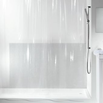 Spirella Duschvorhang Transparent - 180 x 200 cm - Top-Produkte: Wäschekörbe, Duschvorhänge, WC-Deckel, Duschbrausen, Badezimmerteppiche & mehr - Top-Marken: Spirella, Laufen, Diaqua, Grohe, Geberit , Kleine Wolke & Co. - Fehr Badshop Schweiz