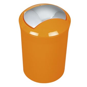 Abfalleimer Spirella Sydney Acrylic - orange - 5 Liter - Top-Produkte: Wäschekörbe, Duschvorhänge, WC-Deckel, Seifenspender, Duschbrausen, Badezimmerteppiche & mehr - Top-Marken: Spirella, Laufen, Diaqua, Grohe, Kleine Wolke & Co. - Fehr Badshop Schweiz