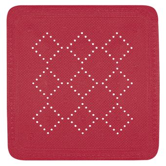 Duschwanneneinlage Spirella Alaska - rot - 55 x 55 cm - Top-Produkte: Wäschekörbe, WC-Deckel, Duschbrausen, Duschvorhänge, Badteppiche, Kosmetikspiegel & mehr - Marken: Spirella, Wenko, Laufen, Geberit, Sanilo, Diaqua, Neoperl & Co. - Fehr Badshop Schweiz