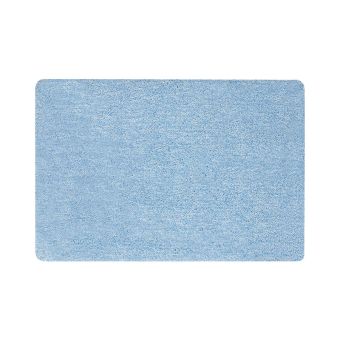 Badteppich Spirella Gobi - hellblau - 55 x 65 cm - weiche, rutschfeste Badematte mit meliertem Flor für gemütliche Wohlfühlmomente im Badezimmer - Fehr Badshop Schweiz
