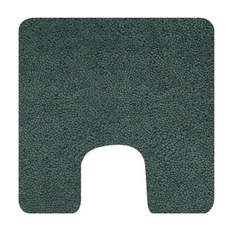 Badteppich mit WC-Ausschnitt Spirella Highland (superflauschig) - dark green - 55 x 55 cm - Top-Produkte: Wäschekörbe, WC-Deckel, WC-Bürsten, Badezimmerteppiche & mehr - Top-Marken: Kleine Wolke, Wenko, Hansgrohe, Geberit, Laufen & Co. - Fehr Badshop Schw