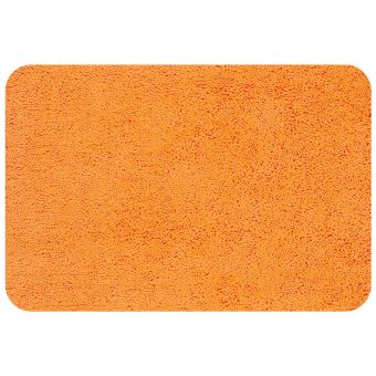 Badteppich Spirella Highland (superflauschig) - orange - 80 x 150 cm - Top-Produkte: Wäschekörbe, WC-Deckel, WC-Bürsten, Badezimmerteppiche & mehr - Top-Marken: Kleine Wolke, Wenko, Hansgrohe, Sanilo, Geberit, Laufen & Co. - Fehr Badshop Schweiz