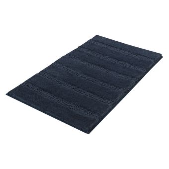 Badteppich Kleine Wolke Monrovia - navy - 70 x 120 cm - Top-Produkte: Wäschekörbe, WC-Deckel, WC-Bürsten, Duschvorhänge, Duschbrausen & mehr - Top-Marken: Spirella, Sanilo, Wenko, Hansgrohe, Geberit, Laufen, & Co. - Fehr Badshop Schweiz