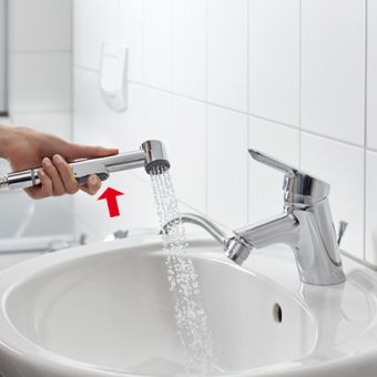 Kombidusche Diaqua für Bad & Küche, verchromt - Top-Produkte: Wäschekörbe, Duschvorhänge, WC-Deckel, Seifenspender, Duschbrausen, Badezimmerteppiche & mehr - Top-Marken: Spirella, Laufen, Diaqua, Grohe, Geberit , Kleine Wolke & Co. - Fehr Badshop Schweiz