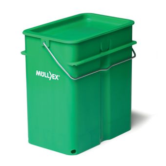Kompostbehälter Müllex Terra für Kompostsäcke 5 Liter, aus Kunststoff - Top-Produkte: Wäschekörbe, Duschvorhänge, WC-Deckel, Seifenspender, Duschbrausen, Badteppiche & mehr - Top-Marken: Spirella, Laufen, Diaqua, Grohe & Co. - Fehr Badshop Schweiz