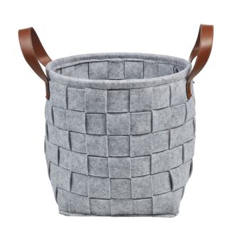 Aufbewahrungskorb Diaqua Pasla aus Filz-Polyestergewebe - Top-Produkte: Wäschekörbe, Duschvorhänge, WC-Deckel, Duschbrausen, Badezimmerteppiche & mehr - Top-Marken: Spirella, Laufen, Diaqua, Grohe, Geberit , Kleine Wolke & Co. - Fehr Badshop Schweiz