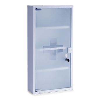 Medizinschrank Zeller Present, 30 x 12 x 60 cm, aus Metall & Glas - Top-Produkte: Wäschekörbe, Duschvorhänge, WC-Deckel, Seifenspender, Duschbrausen, Badteppiche & mehr - Top-Marken: Spirella, Laufen, Diaqua, Grohe & Co. - Fehr Badshop Schweiz