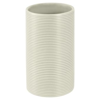 Mundspülbecher Spirella Tube Ribbed - cement