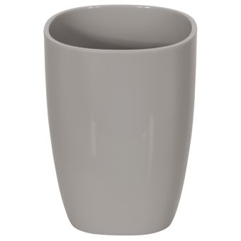 Mundspülbecher Spirella Pure - taupe - Top-Produkte: Wäschekörbe, Duschvorhänge, WC-Deckel, Seifenspender, Duschbrausen & mehr - Top-Marken: Spirella, Laufen, Diaqua, Grohe, Kleine Wolke & Co. - Fehr Badshop Schweiz