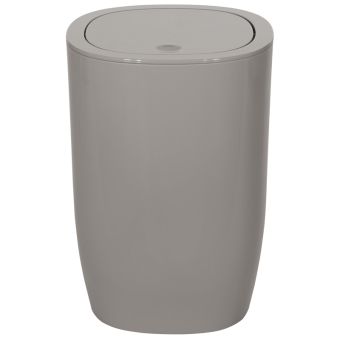 Abfalleimer Spirella Pure - taupe - Top-Produkte: Wäschekörbe, Duschvorhänge, WC-Deckel, Seifenspender, Duschbrausen & mehr - Top-Marken: Spirella, Laufen, Diaqua, Grohe, Kleine Wolke & Co. - Fehr Badshop Schweiz