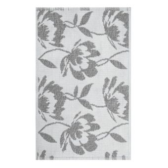 Badteppich Spirella Blossom - grey - 50 x 80 cm