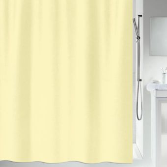 Spirella Duschvorhang Primo - light-yellow - 240 x 180 cm - Top-Produkte: Wäschekörbe, Duschvorhänge, WC-Deckel, Seifenspender, Duschbrausen, Badteppiche & mehr - Top-Marken: Spirella, Laufen, Diaqua, Grohe, Geberit , Kleine Wolke & Co - Fehr Badshop