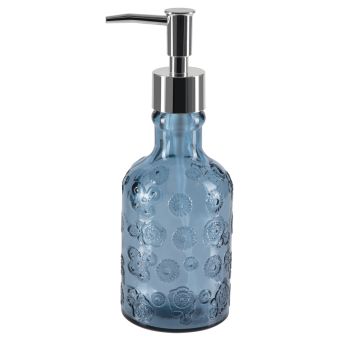 Seifenspender Spirella Carlita aus 100 % recyceltem Glas blue - Top-Produkte: Wäschekörbe, WC-Deckel, Badezimmerteppiche, Duschvorhänge, Duschbrausen, Badmöbel & mehr - Top-Marken: Kleine Wolke, Wenko, Geberit, Hansgrohe & Co - Fehr Badshop Schweiz