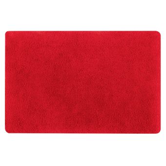 Badteppich Spirella Fino (superflauschig) - red - 60 x 90 cm- Top-Produkte: Wäschekörbe, WC-Deckel, Badezimmerteppiche, Duschvorhänge, Duschbrausen, Badmöbel & mehr - Top-Marken: Kleine Wolke, Wenko, Geberit, Hansgrohe & Co - Fehr Badshop Schweiz