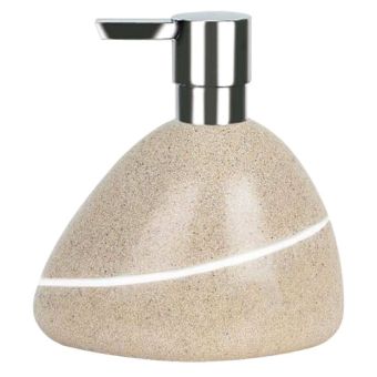 Seifenspender Spirella Etna - sand - Top-Produkte: Wäschekörbe, Duschvorhänge, WC-Deckel, Seifenspender, Duschbrausen & mehr - Top-Marken: Spirella, Laufen, Diaqua, Grohe & Co. - Fehr Badshop Schweiz