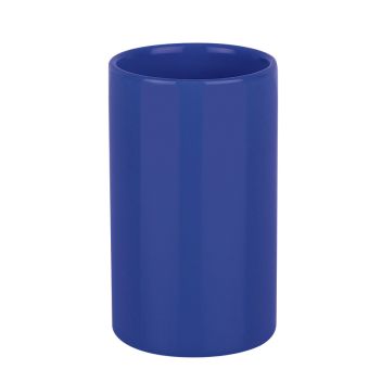 Mundspülbecher Spirella Tube - navy - Top-Produkte: Wäschekörbe, Duschvorhänge, WC-Deckel, Seifenspender, Duschbrausen, Badezimmerteppiche & mehr - Top-Marken: Spirella, Laufen, Diaqua, Grohe, Geberit , Kleine Wolke & Co. - Fehr Badshop Schweiz